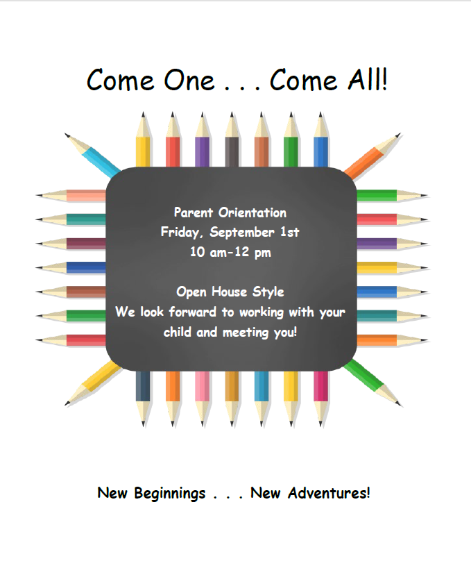 Preschool Orientation 2023-2024